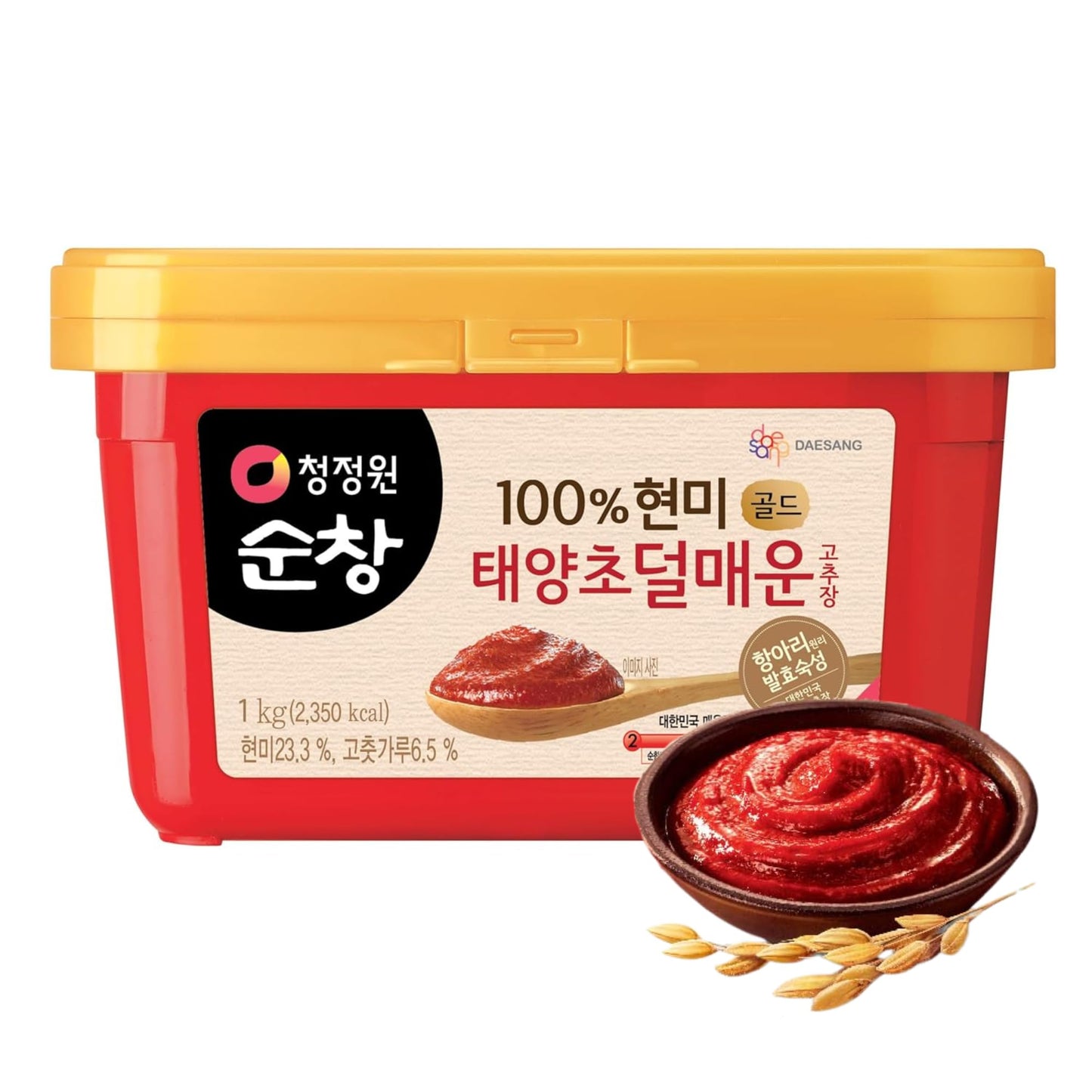 O’Food Gochujang - Korean Red Chili Paste [Mild | 2.2 lb (1kg) ] Spicy & Sweet Savory Fermented Sauce | Gluten-Free | No Corn Syrup | Great