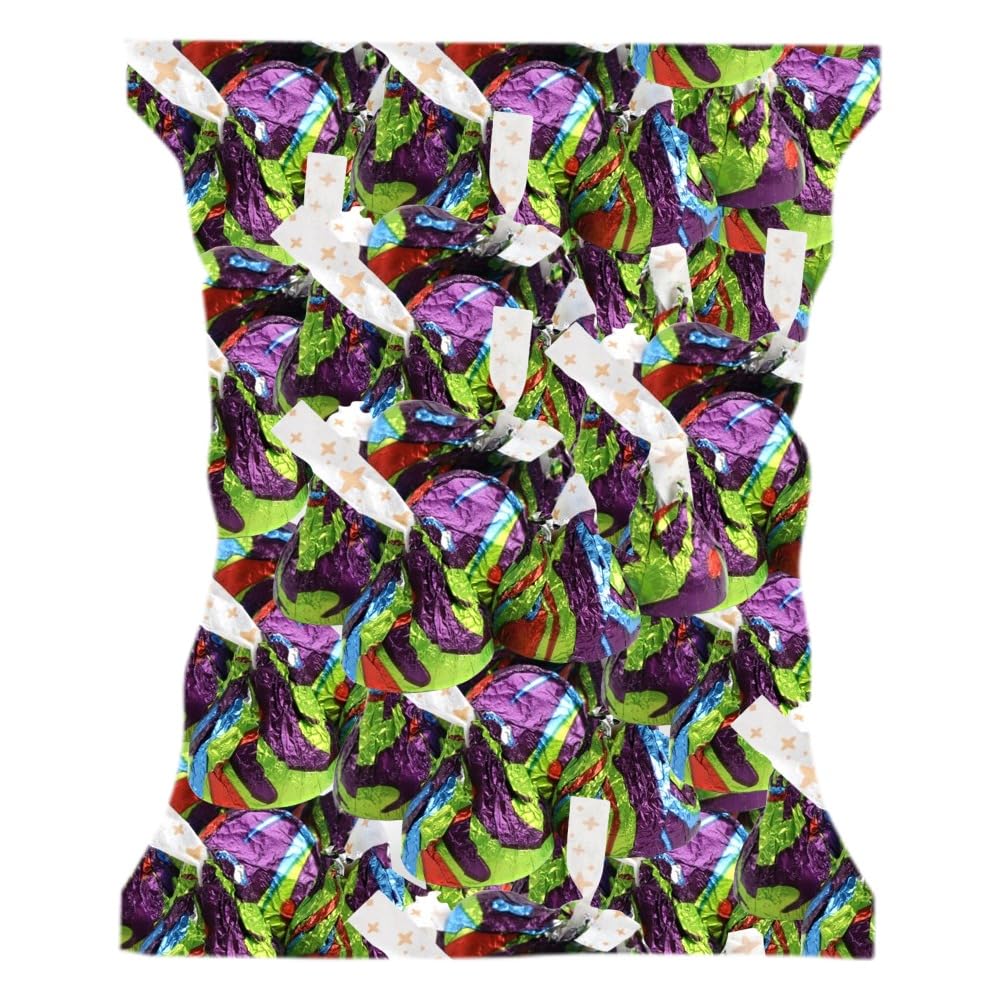 Candykrave Hershey'ss Cinnamon Toast Crunch Kisses Milk Chocolate candy - (2LB 180 pcs) - Bulk chocolate Silver Foil Candy variety pack - Delicious