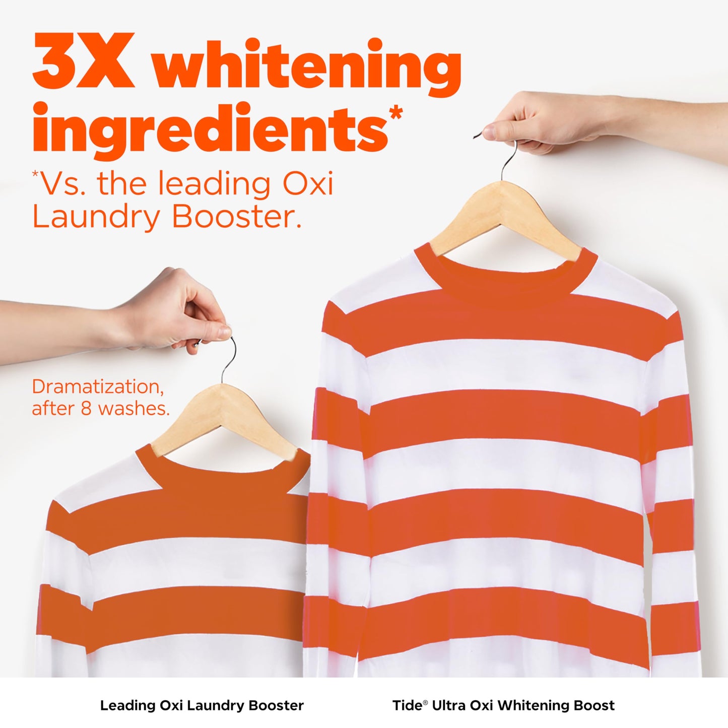 Tide Ultra Oxi Whitening Boost, 57 oz, All in One Laundry Booster, Color Safe Whitening, Stain and Odor Fighter