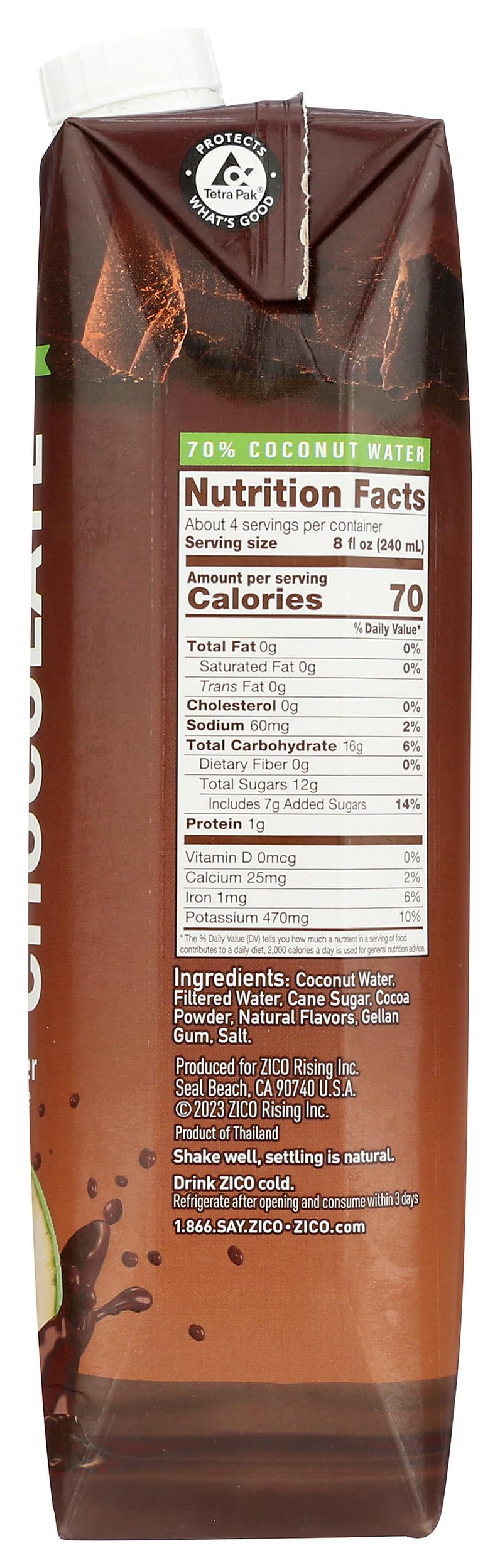 Water,Coconut,Chocolate