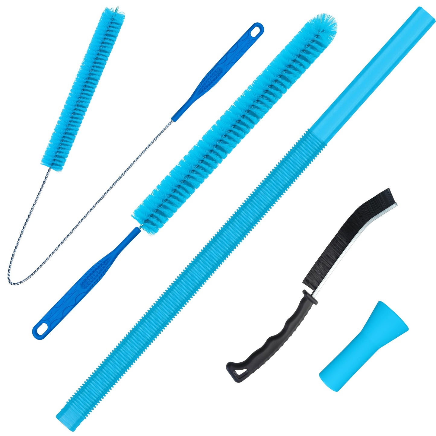 Dryer Vent Cleaner Kit,5 Piece Universal Vent Cleaner with Vacuum Attachment,Dryer Lint Brush, and Hose for Clothes Dryer-Lint Trap Cleaning Tool