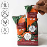 Monsoon Harvest Crunchy Millet Granola Bars - Cranberry Orange - Pack Of 6 Healthy Breakfast Bars (40 Grams Each)