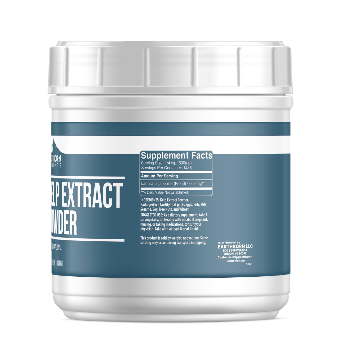 Earthborn Elements Kelp Extract Powder 1.9 lb, Pure & Natural, Superfood