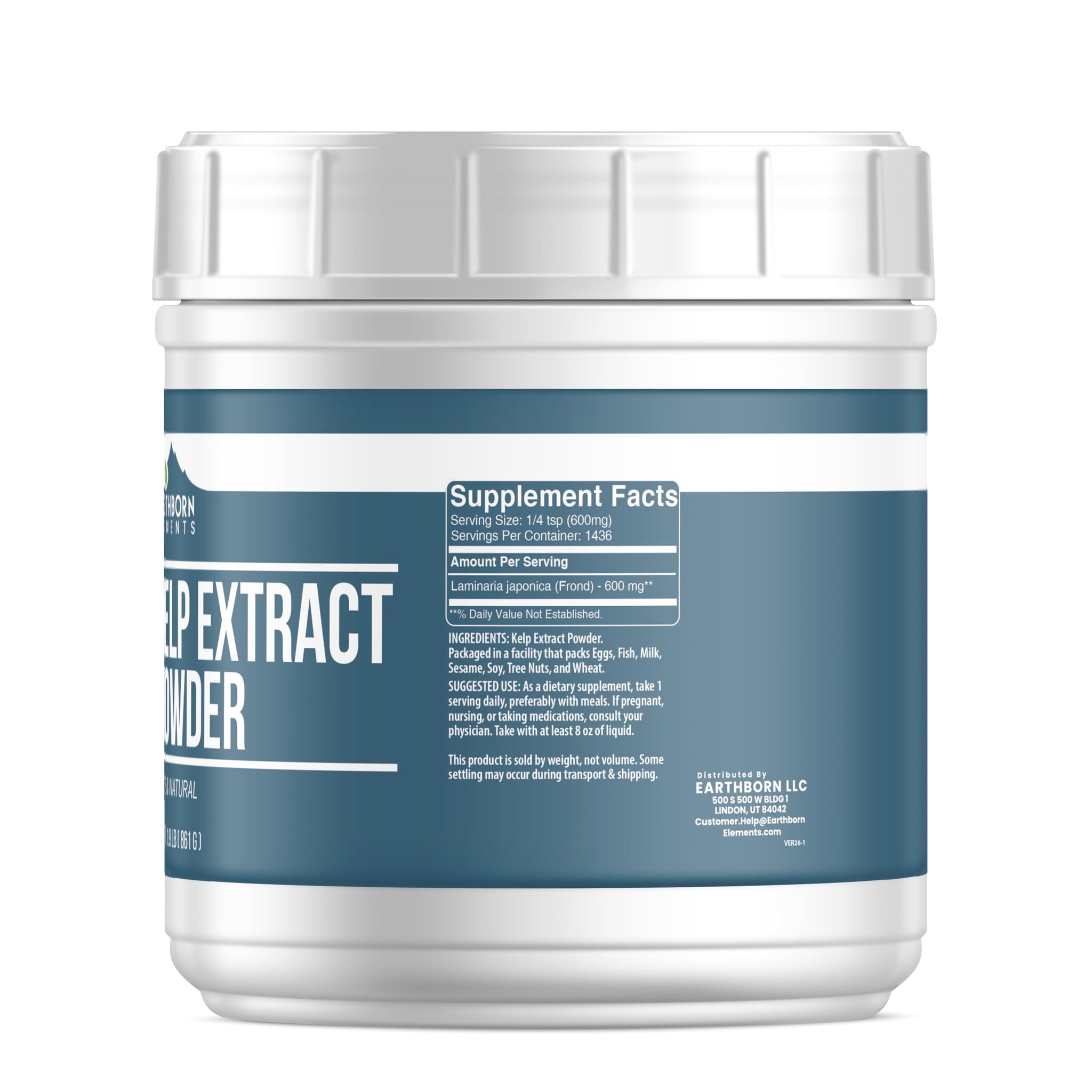 Earthborn Elements Kelp Extract Powder 1.9 lb, Pure & Natural, Superfood
