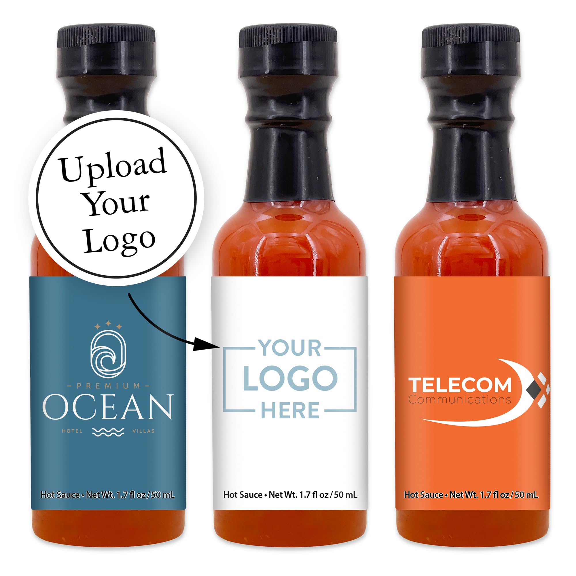 Custom Hot Sauce, Custom Hot Sauce Bottle, Hot Sauce Favor - 12 Quantity - $2.70 Each - Hot Sauce Gifts Promotional Product/Bulk with Your