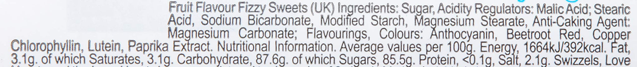 Swizzels Matlow Giant Love Hearts Fruit Sweets 39G