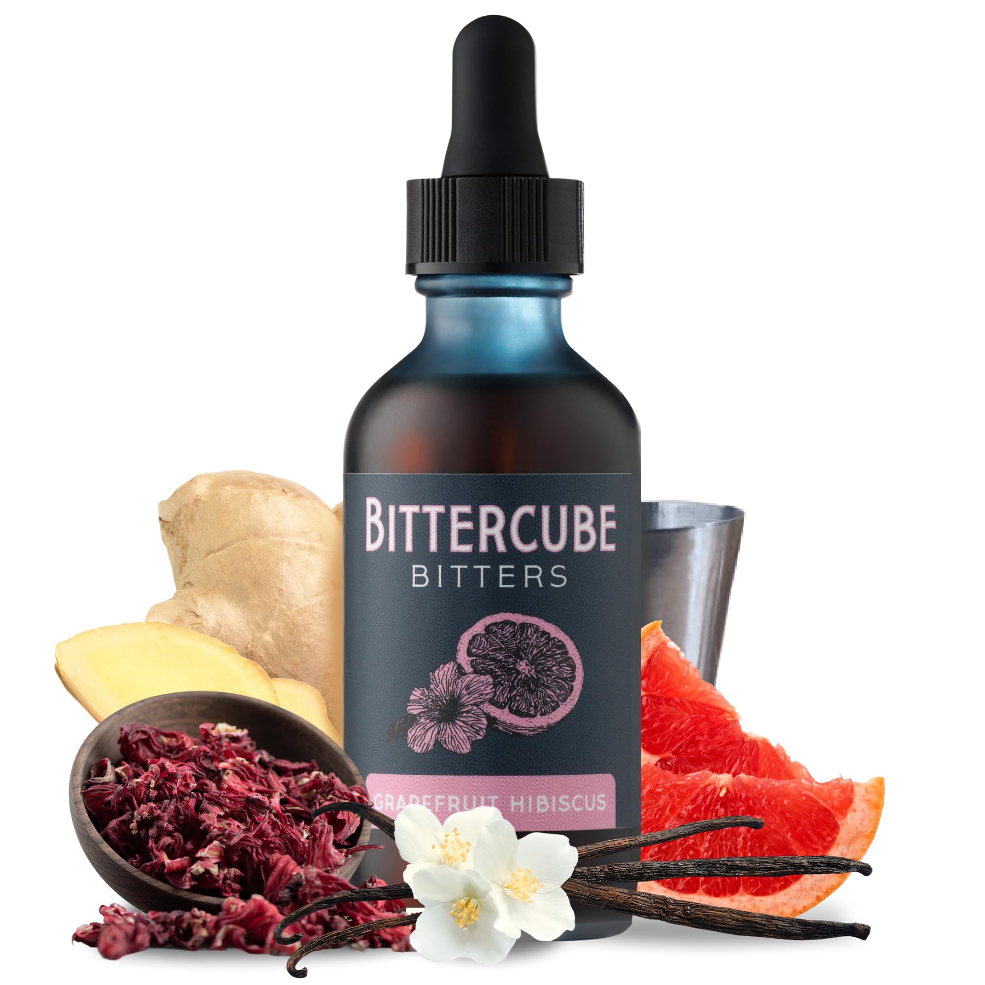 Bittercube Tiki Style Bitters for Cocktails, Grapefruit Hibiscus (Formerly Jamaican No. 2) 2 oz