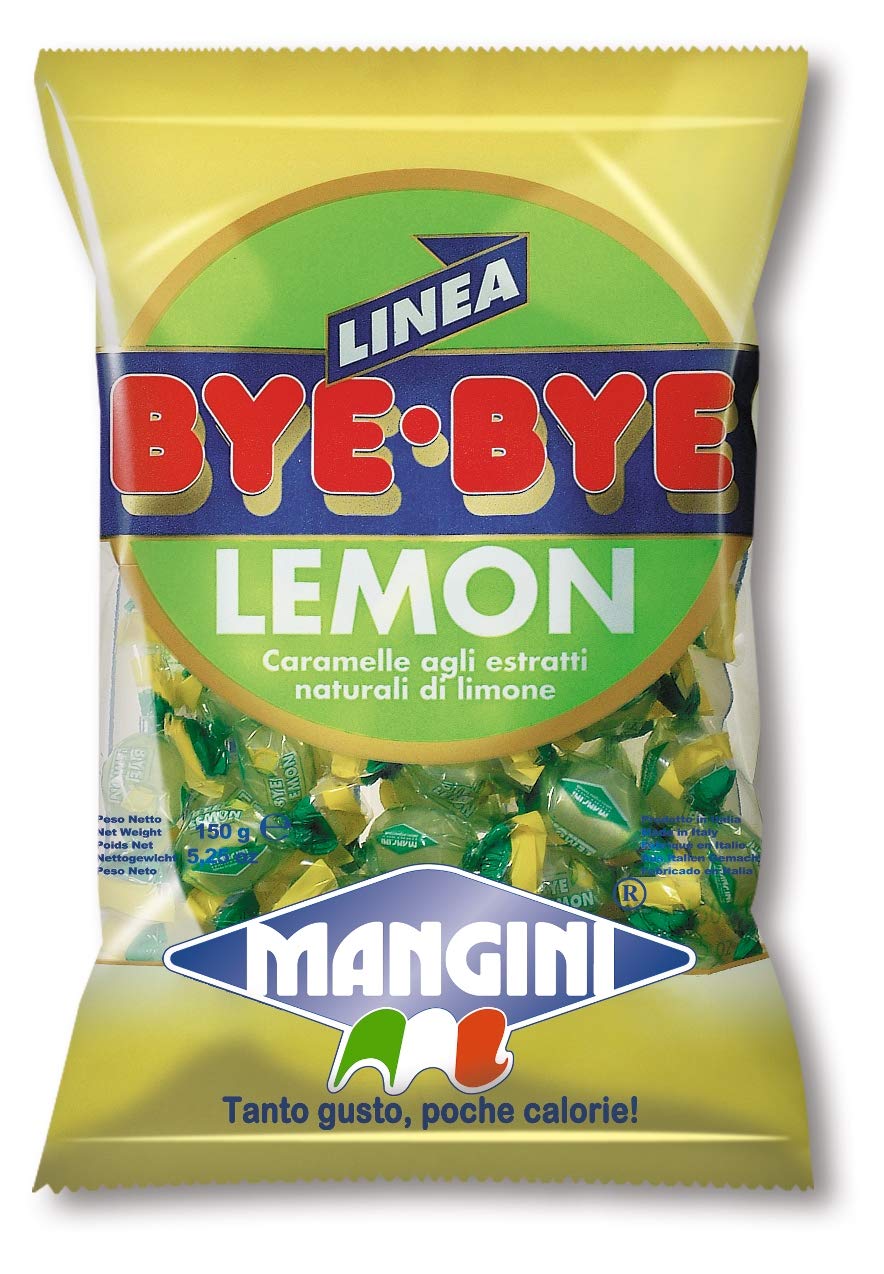 Mangini Lemon Italian Mini Candy (Bye Lemon) 150g bag (5 pcs)
