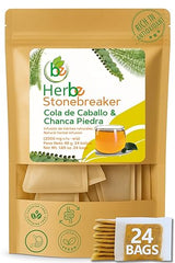Chanca Piedra & Horsetail (Cola de Caballo) Herbal Tea - 24 Tea Bags (2000 mg Each) - Traditional Herbal Infusion - 100% Natural, Non-GMO