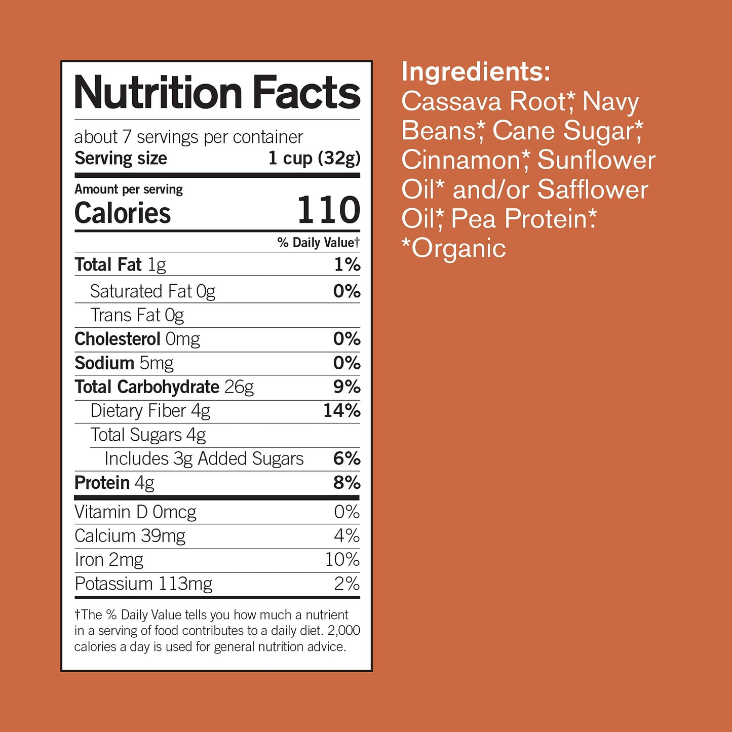 Forager Project, Organic Grain-Free Gluten-Free Cinnamon Cereal, 7.5 Ounce