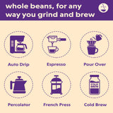 Coffee Bean Direct Organic Fair Trade Ethiopian Yirgacheffe, Whole Bean Coffee, Arabica Coffee, Light Roast, 2.5 Pound Bag (Pack of 1)