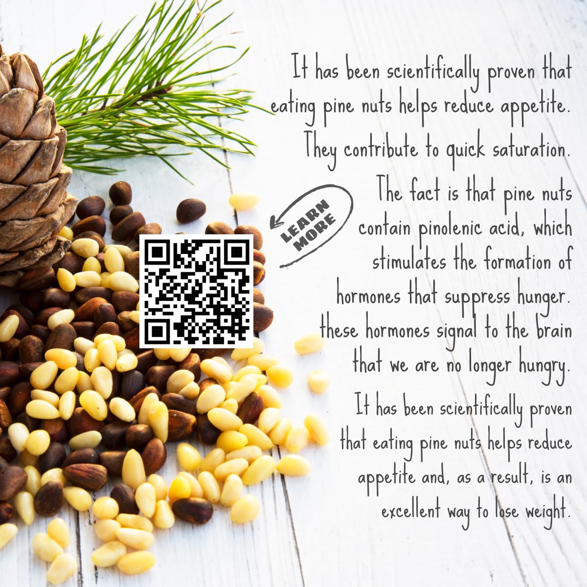 Raw Pine Nuts | Non-GMO Unsalted | Daily Health Support | Pine Nuts Raw for Cooking, Salads & Pesto | Pignoli Nuts Gluten Free | Raw Nuts for Snacking