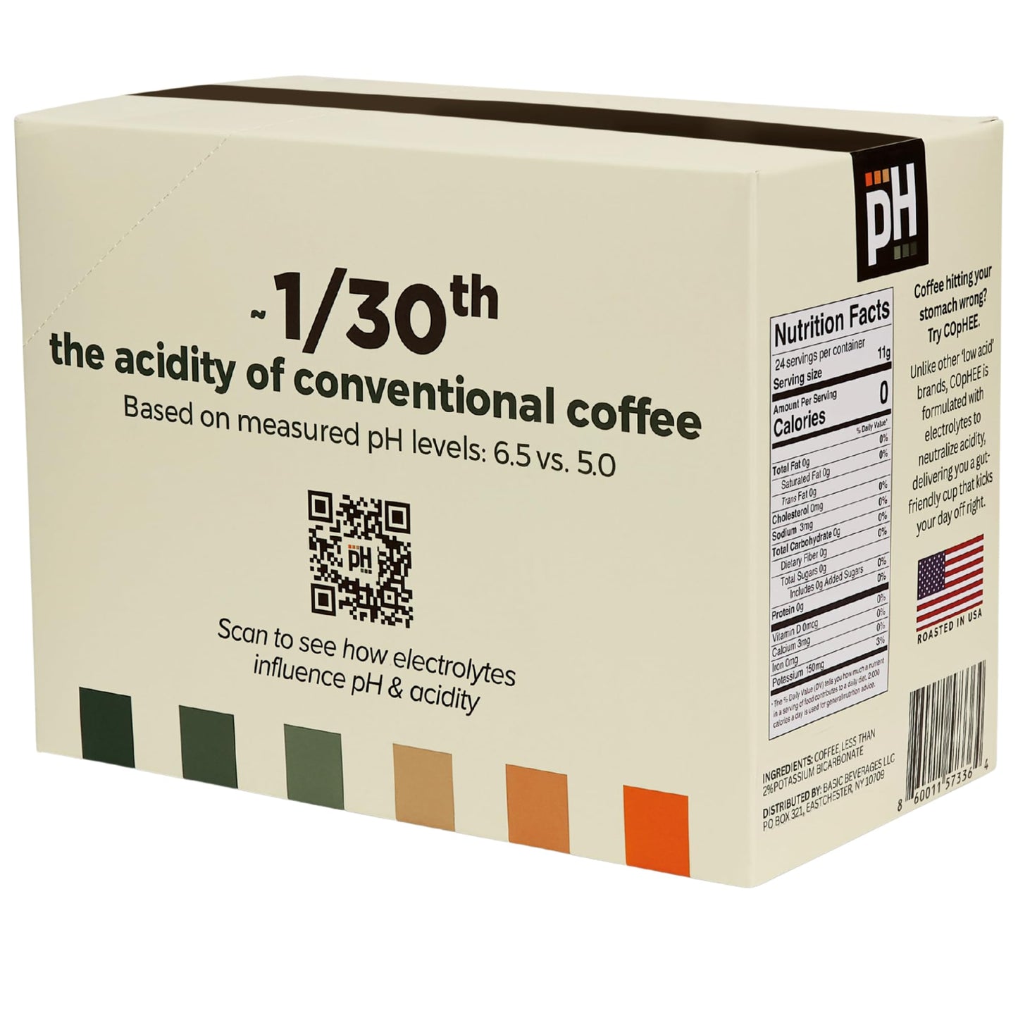 Low Acid Coffee - Medium Roast Coffee Pods - Smooth 100% Arabica, Non-GMO - pH Balanced Coffee for Sensitive Stomachs, Acid Reflux, GERD & Heartburn