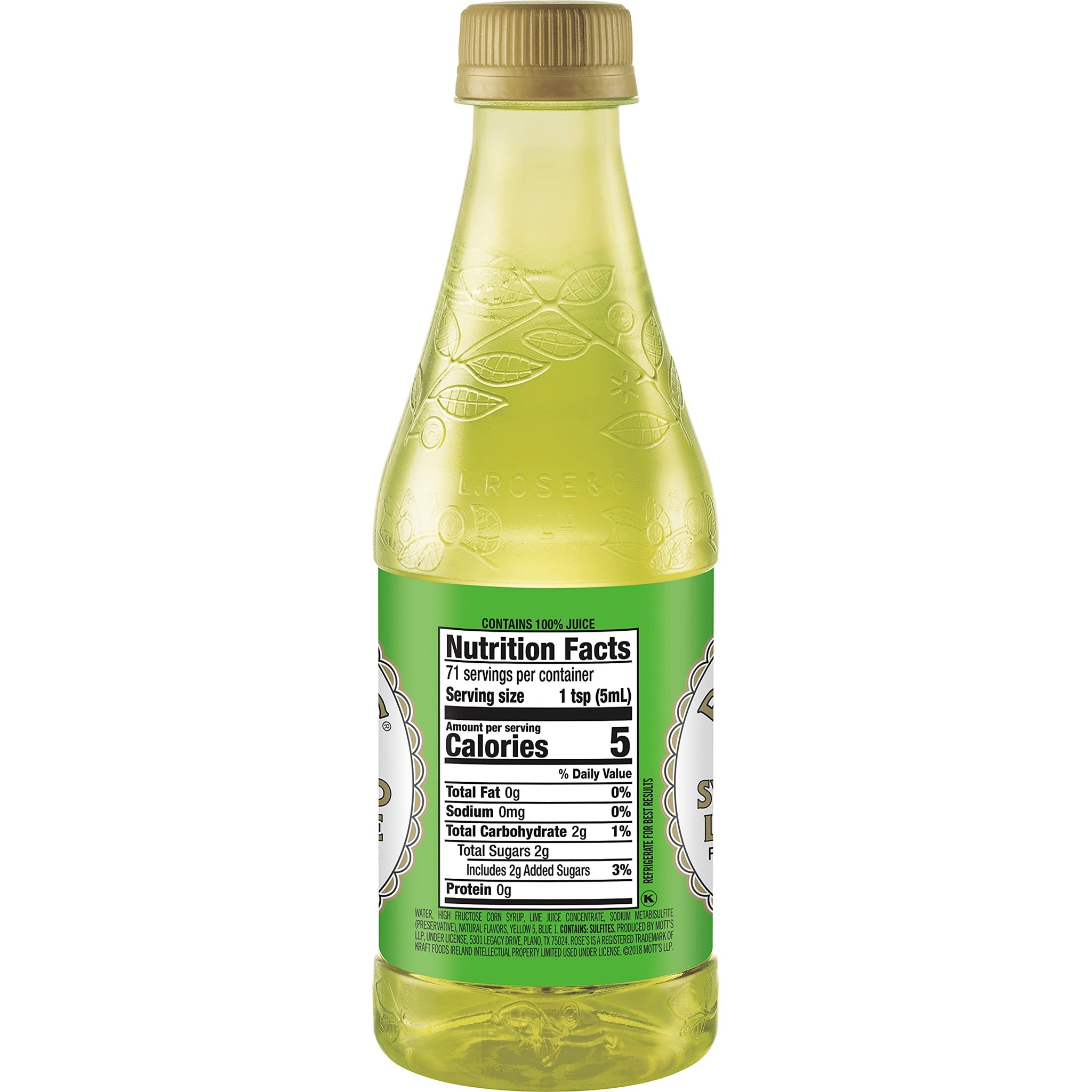 Rose's, Sweetened Lime Juice, 12 Fl Oz Bottle
