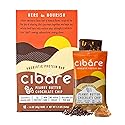Cibare Plant-Based Energy Bar - Powered by 1 Billion Probiotics, Gluten-Free, Vegan Fruit Snack, No Added Sugar, Soy-Free, Peanut Butter Chocolate