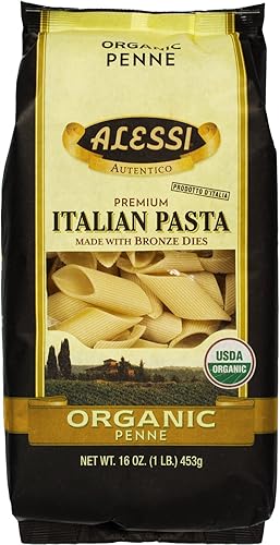Alessi Italian Organic Penne, 1 Pound (Pack of 12)