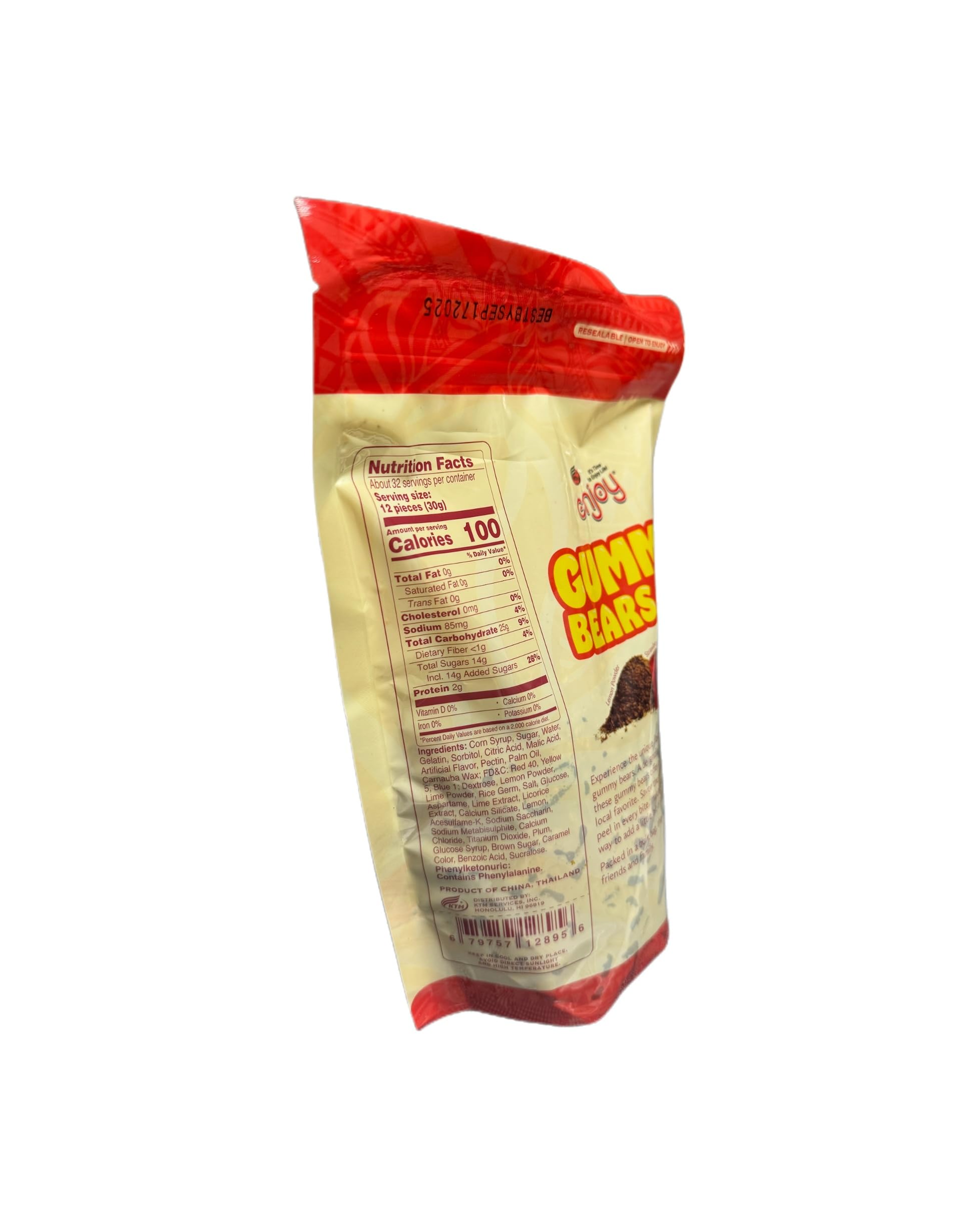 Gummy Bears Flavored With Lemon Peel, 42 ounce (2.625 lbs)