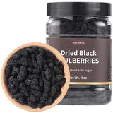 Top Grade Premium Dried Black Mulberries 9 Oz/254g,Big & Delicious,Hand Picked ????.No Sugar Added & No Additives.