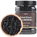 Top Grade Premium Dried Black Mulberries 9 Oz/254g,Big & Delicious,Hand Picked ????.No Sugar Added & No Additives.