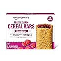 Amazon Grocery, Fruit & Grain Cereal Bars, Raspberry, 1.3 Oz, 8 Ct