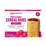 Amazon Grocery, Fruit & Grain Cereal Bars, Raspberry, 1.3 Oz, 8 Ct