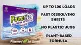 Powerizer Laundry Detergent Sheets - Up to 100 Loads |Eco-Friendly, Biodegradable, Plant-Based, Concentrated, No Plastic Jugs