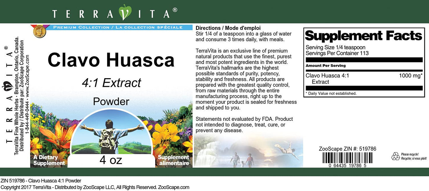 Clavo Huasca 4:1 Powder (4 oz, ZIN: 519786) - 3 Pack
