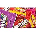 SKITTLES & STARBURST Variety Pack Fun Size Chewy Fruity Candy Assortment, Contains 4 Fruity Flavor Varieties, 255 Count (Pack of 1)