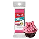 Bakerpan Premium Rolled Pink Fondant for Cake Decorating, Vanilla Flavor - 4.4 Ounces (Made in USA)