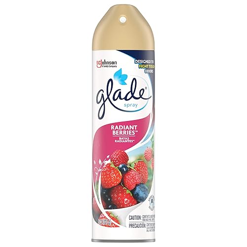Glade Air Freshener, Aerosol, Radiant Berries, 8 Oz (Pack of 3)