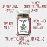 Burlap & Barrel Wild Mountain Cumin - Savory, Aromatic, and Bright Umami Flavor - Whole & Ground Cumin Seeds - As Seen On Shark Tank - 1.8oz Glass Jar