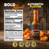 El Yucateco Caribbean Chile Habanero Hot Sauce, 4 oz, Authentic Mexican Hot Sauce (Pack of 3)