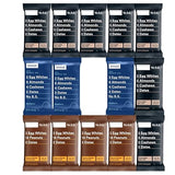 RXBAR Protein Bar Variety Pack, 14 Count - Chocolate Sea Salt, Peanut Butter Chocolate & Blueberry - Simple Ingredient Snack Bars
