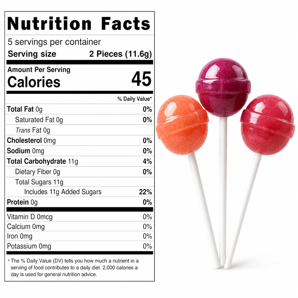 UNIQBITE Organic Lollipops, Vegan Gluten Free Pops with Strawberry Blueberry Watermelon Fruit Flavors, Natural Dye Free Suckers, Individually Wrapped
