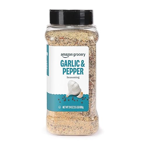 Amazon Grocery, Garlic & Pepper Seasoning, 24 Oz