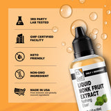 It's Just! Liquid Monk Fruit Extract - No Erythritol, Non-GMO, No Fillers, Keto - 1.5 fl oz