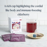 Rishi Tea Elderberry Healer Herbal Tea - Organic, Caffeine Free Sachet Bags, Antioxidant Elderberry with Ginger & Hibiscus - 15 Count (Pack of 1)