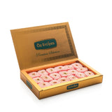 Strawberry Sultana Roll Turkish Delight - Soft Lokum Candy with Strawberry Flavor, Traditional Turkish Sweets Gift Box, Delicias Turcas, 17.6 oz