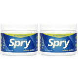 Spry Fresh Natural Xylitol Chewing Gum Dental Defense System - Aspartame-Free, Sugar-Free, Non-GMO, Gluten-Free (Peppermint, 100 Count - Pack of 2)