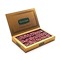 Turkish Delight with Rose Petals and Pistachio - Soft Lokum Candy, Gourmet Turkish Sweets Gift Box, Delicias Turcas, 17.6 oz (500g)