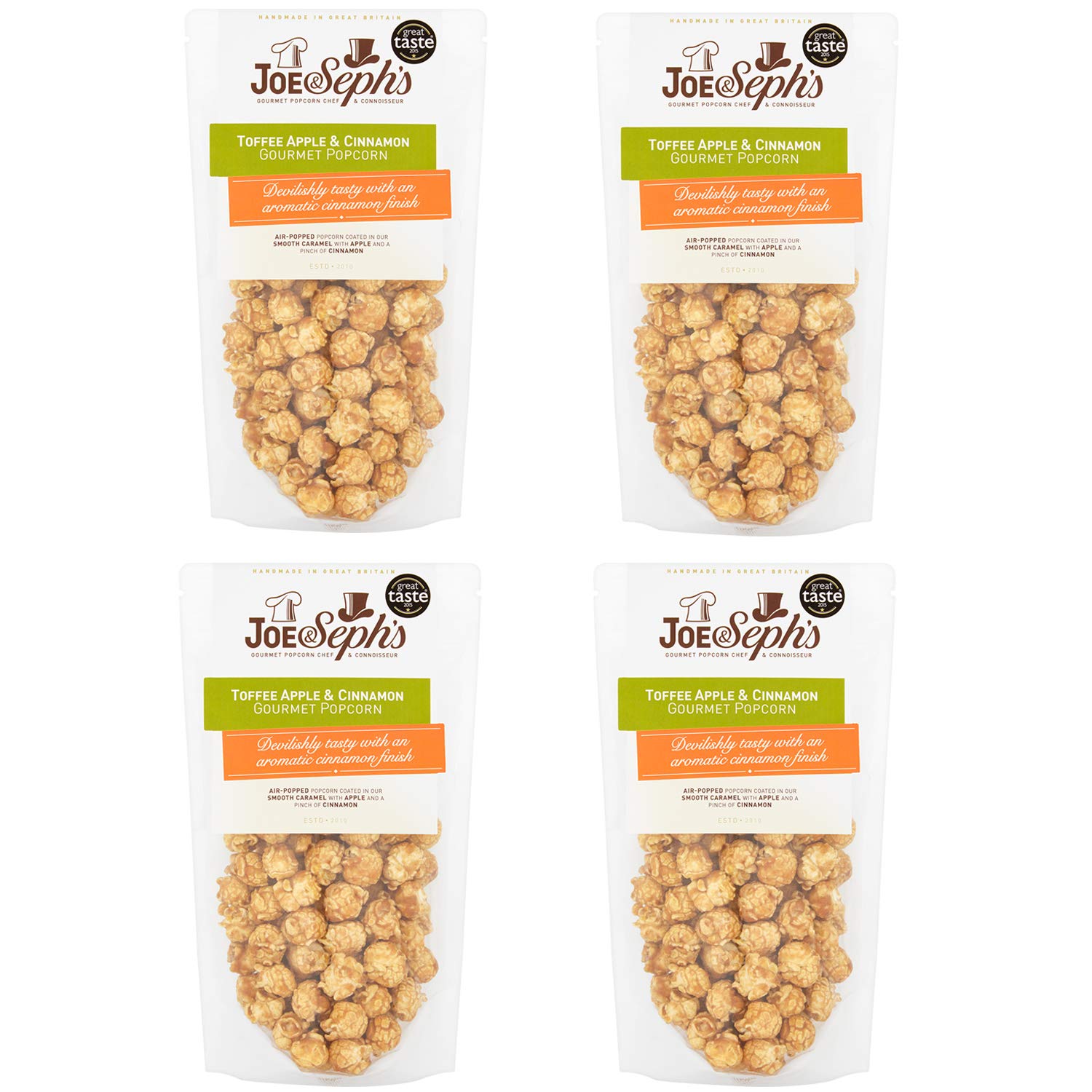 Joe and Sephs Toffee Apple With Cinnamon Popcorn 80 g (Pack of 3)
