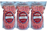 Signature Popcorn, Strawberry Popcorn Snack, 3-Pack Large Resealable Bags, Gourmet, Gluten-Free, Sweet Treat, Non-GMO, Gifts & Parties