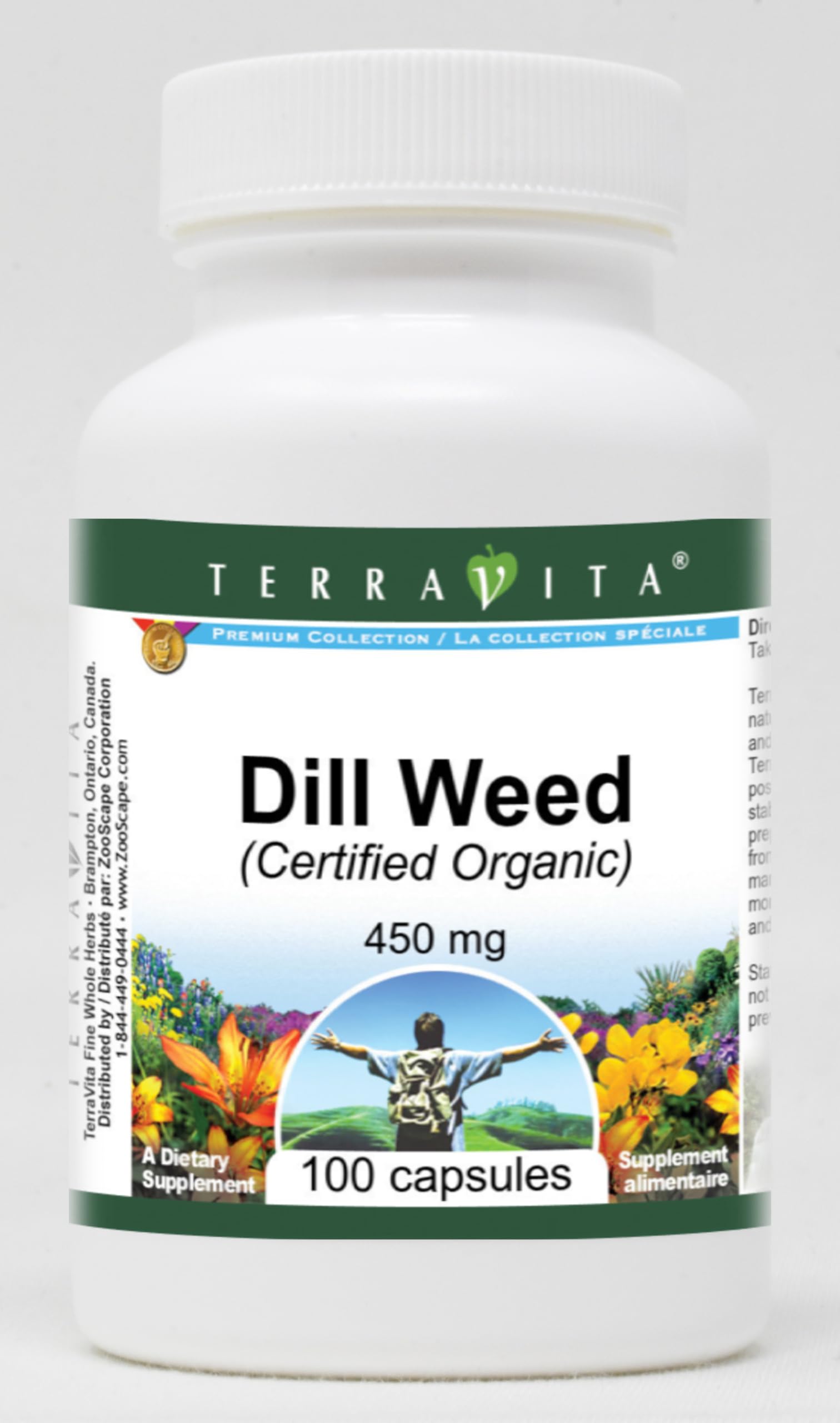 Dill Weed (Certified Organic) - 450 mg (100 Capsules, ZIN: 517643) - 3 Pack