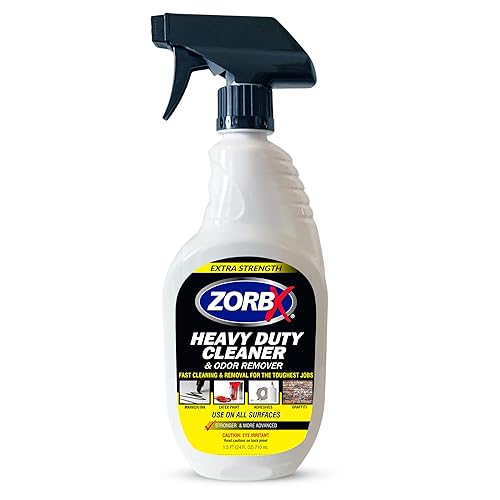 ZorbX Extra Strength Heavy Duty Cleaner and Odor Remover - Graffiti Remover - Black marker Remover - Paint and Adhesive Remover - (24 FL Oz)