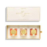 Sugarfina Will You Be My Bridesmaid 3 Piece Candy Bento Box | Champagne Bears, Peach Bellini, But First, Rosé Roses