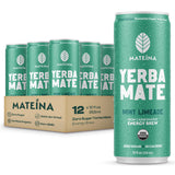 Mateina Yerba Mate Zero Sugar Energy Drink - 120mg Natural Caffeine - Organic, Non-GMO, Non-Carbonated - Dr. Andrew Huberman Recommended - (12 fl oz