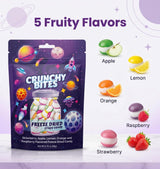 UNIQBITE 2 Pack Freeze Dried Candy, Fruit Flavored Crispy Candy Bites, 3.52 oz (100g)