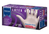 Premium Guard - Disposable Latex Gloves, Powder Free, 100 gloves per Box, Size - XL