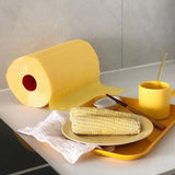 Renova Paper Towel Jumbo Roll Set - 2 Rolls, 2 Ply, 120 Highly Absorbent Sheets - Elevate Your Image with Professional Style and Uniqueness (Yellow)