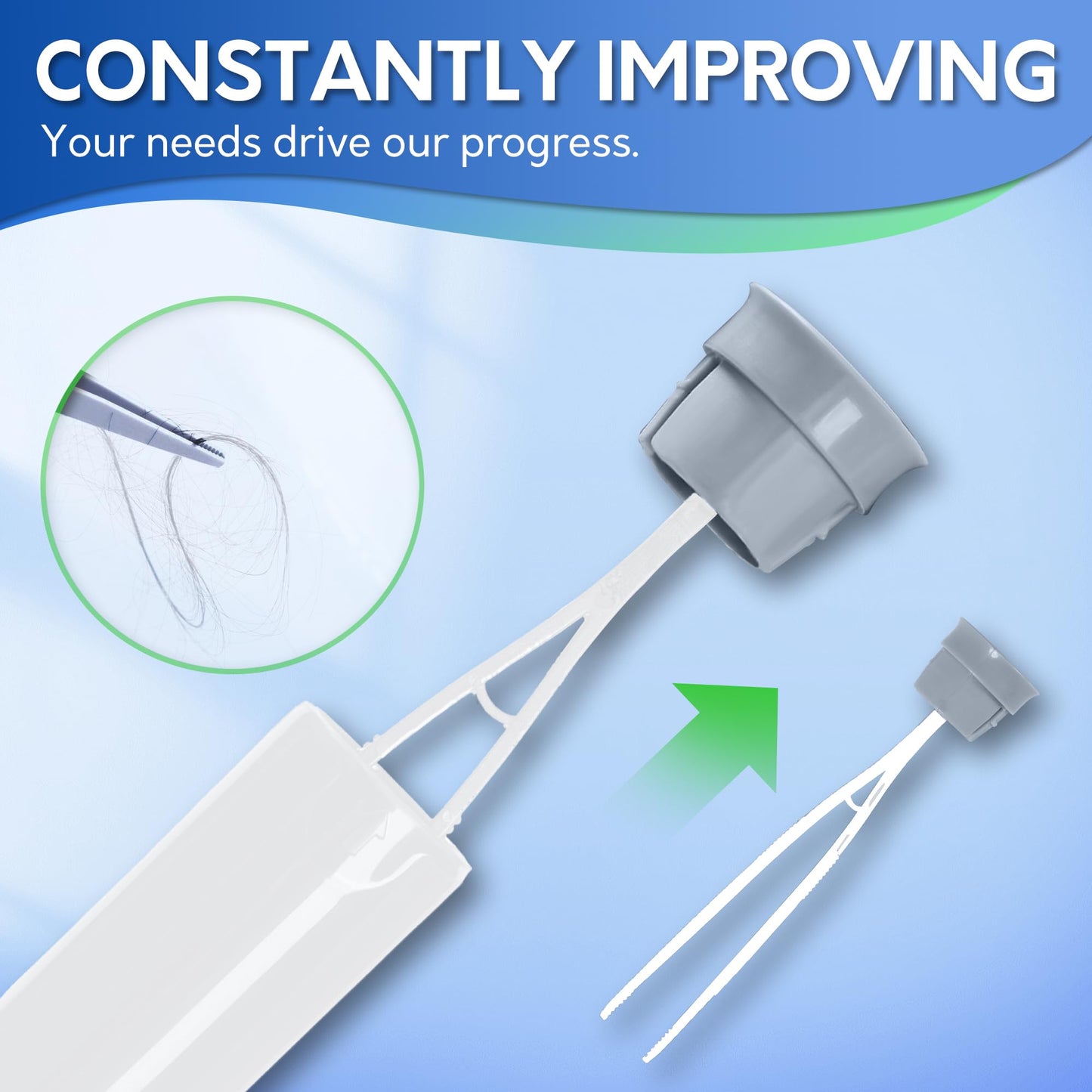 BOOMJOY Toilet Brush and Holder Set, Silicone Toilet Bowl Cleaner Brush, Bathroom Cleaning Bowl Kit with Tweezers, Bathroom Accessories with Aluminum
